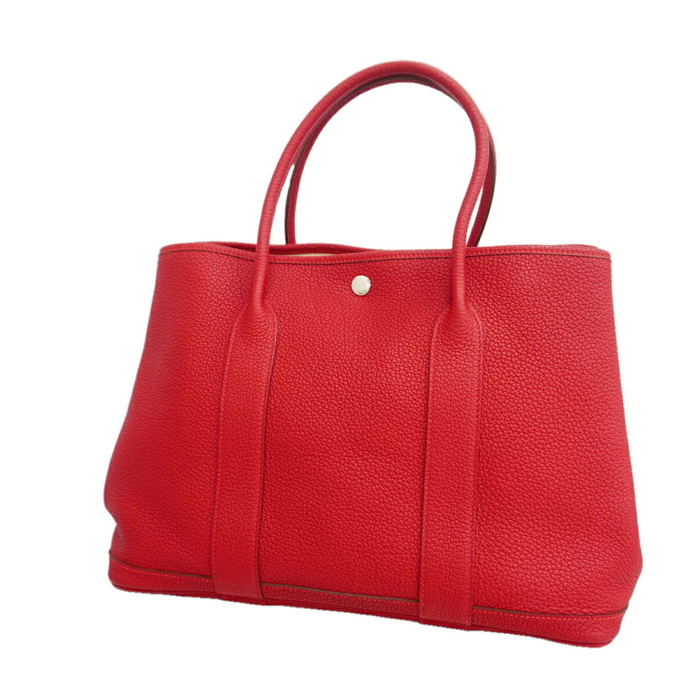 Hermes Garden PM Tote Bag, Negonda Vermilion, T Stamp, Women's.